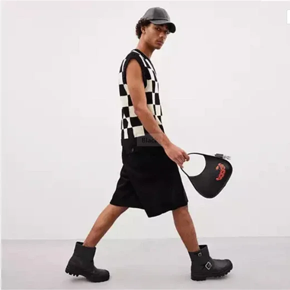 Coach Ergo Bag In Coachtopia Leather With Sleepy Caterpillar Print Rainbow CQ827 - Picture 6 of 8